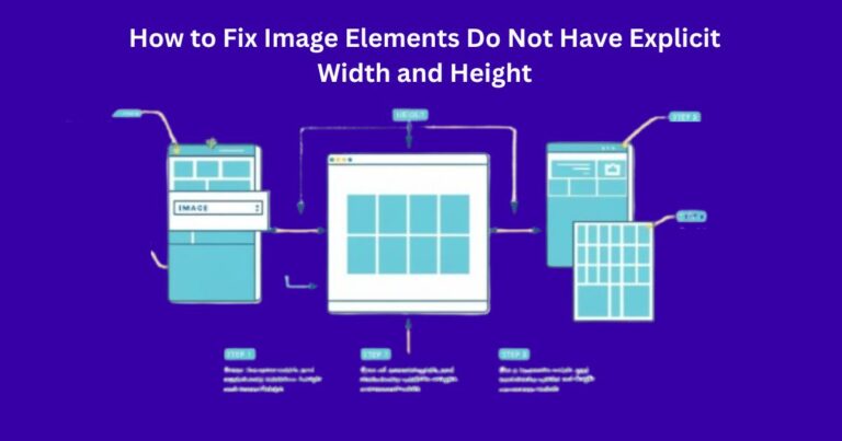 Fix Image Elements Do Not Have Explicit Width and Height