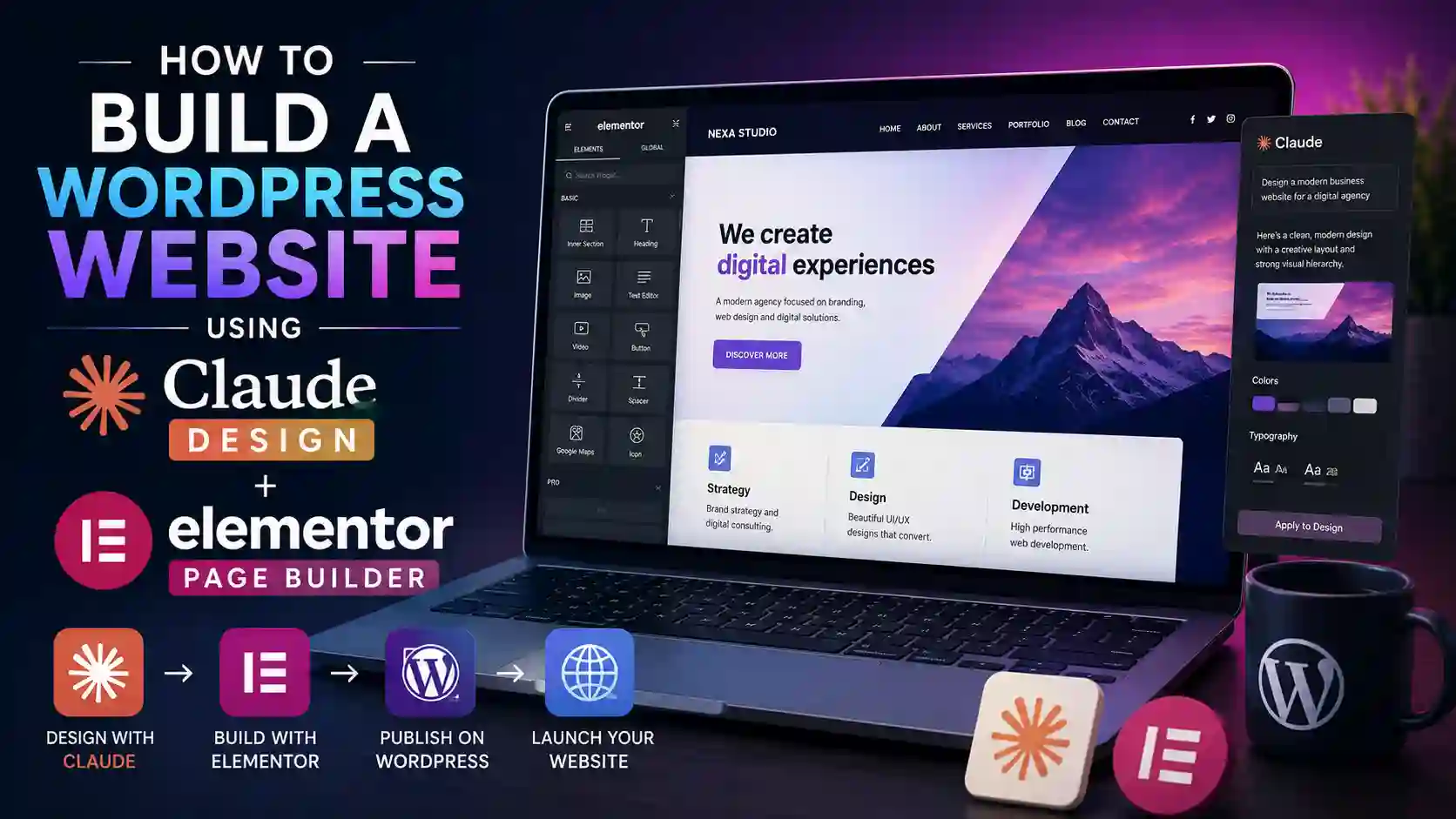 How to Build a WordPress Website Using Claude Design and Elementor