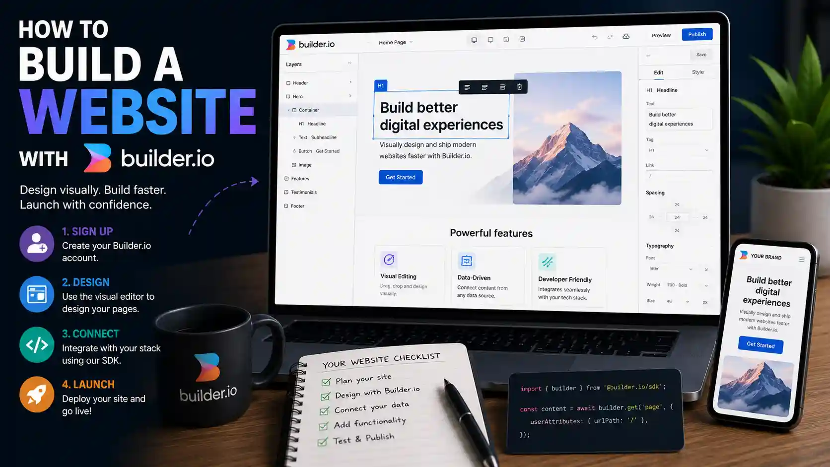 How to Build a Website with Builder.io