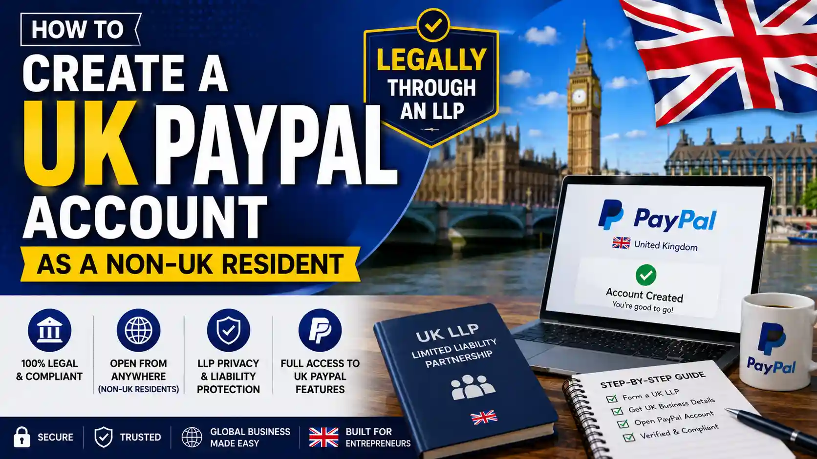 How to Create a UK Paypal Account as a Non-UK Resident