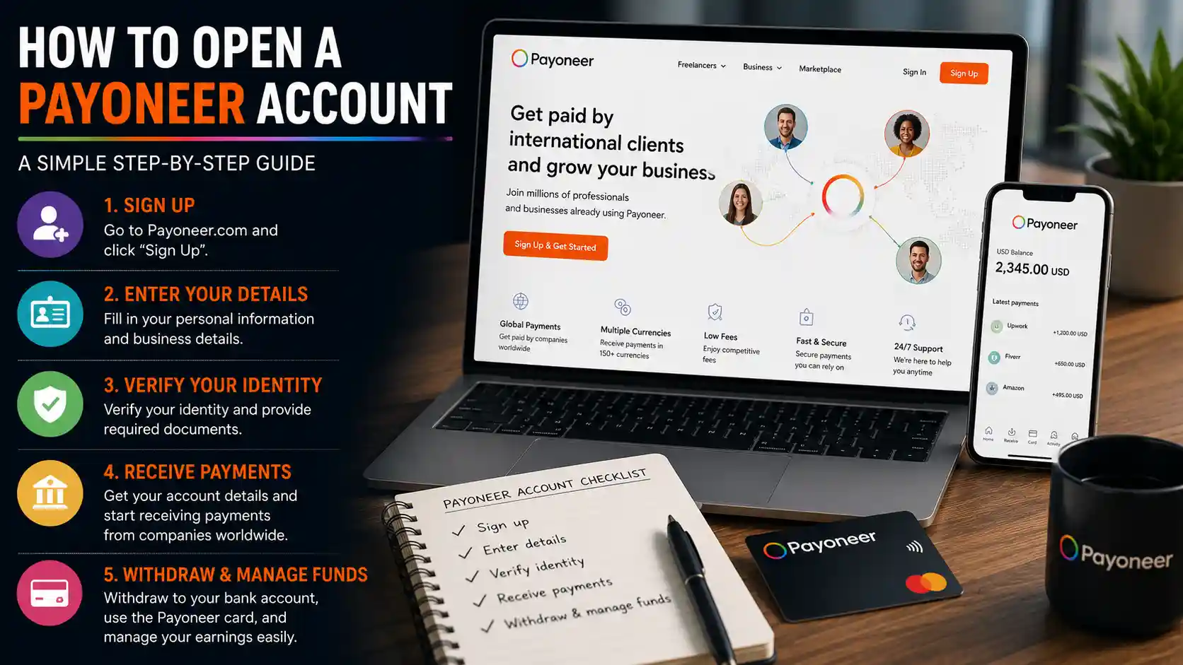 How to Open a Payoneer Account